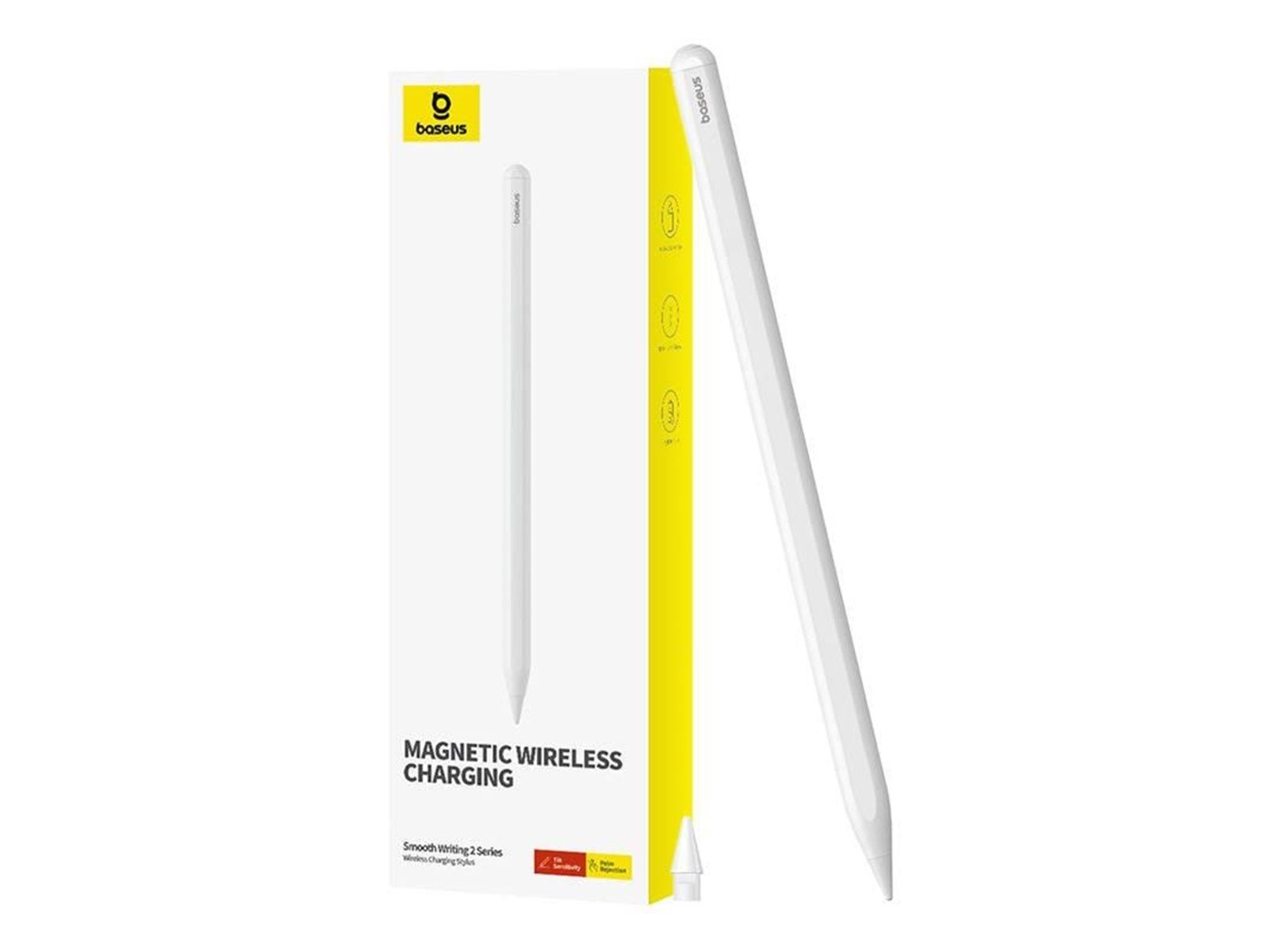 Baseus Active stylus  Smooth Writing Series with wireless charging - White Baseus Active stylus  Smooth Writing Series with wireless charging - White